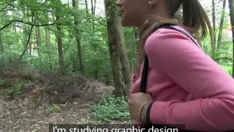 PublicAgent Innocent looking teen fucking in the woods