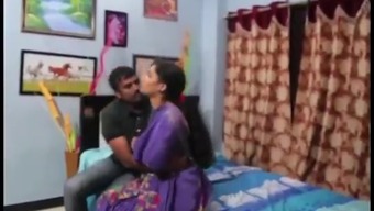 Satin silk Saree Aunty romance with doctor