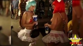 Hot VIP Club Sluts at Fantasy Fest  Key West  P2