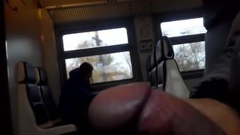 fiash dick in train