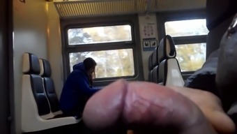 fiash dick in train