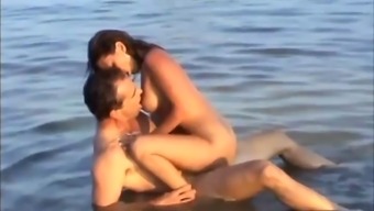 rough sex with a horny babe on the beach