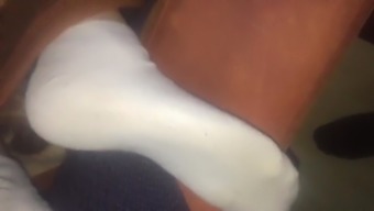 Cum on my girlfriends White socks