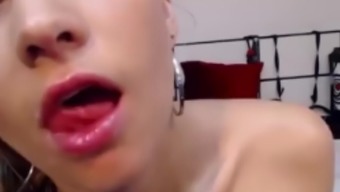 Nasty Babe Likes Eating Own Cum After