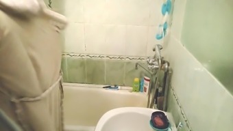 Spy cam in bathroom 