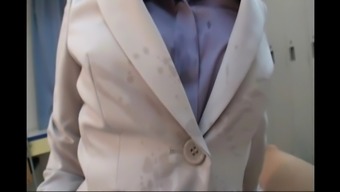 JAV Handjob Cum on Suit Jacket Blazer