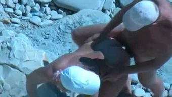 Submissive amateur sexy white wife nailed on the beach