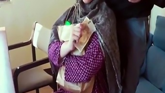 Hijab arab pussypounded on desk