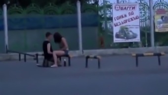 Couple gets Frisky in the Street