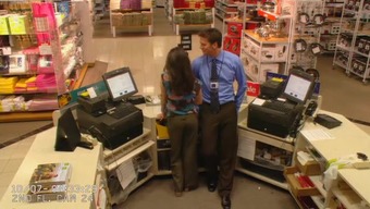 22 Store manager sales girl and fucks her in gdwon