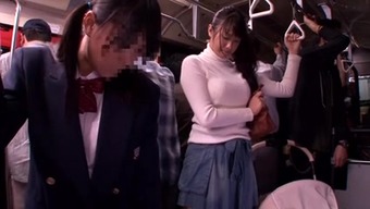 Japanese slut gets heaving in a extensive community train