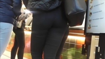 two teen jeans ass hidden cam