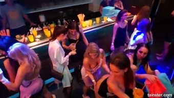 Hotties fucking in public at pajama party