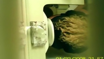 Blond Caught Peeing