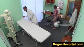 Euro patient squirts after fingered by doc