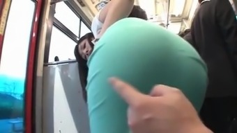Miki bus sex & skirt ass bukkake 