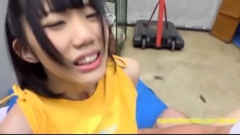 Aya Miyazaki Jav Idol Fucked In The Gym Changing Room On the Floor Cute Petite Flat Chested Schoolgirl