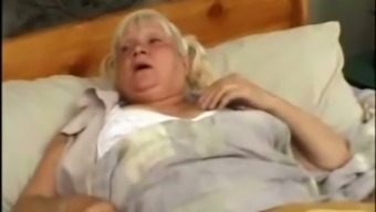 Fat blonde granny Vicky Salas gets her ugly hairy twat drilled hard