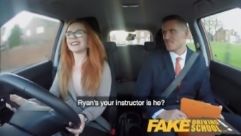 Fake Driving School Ella Huges Fails her Test on Purpose