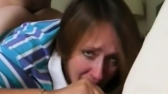 Crying anal with mom!