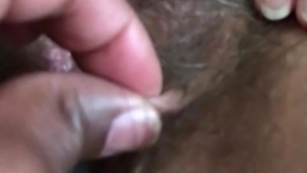  Playing With Cum Filled Hairy Older Pussy Part 2