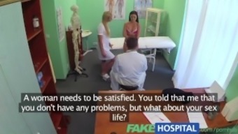 FakeHospital Dirty doctor and naughty nurse both pleasure patients pussy