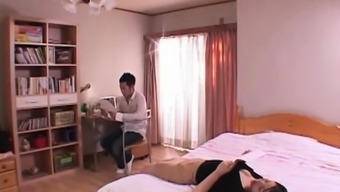 Busty Japanese housewife gets nailed hard and facialized