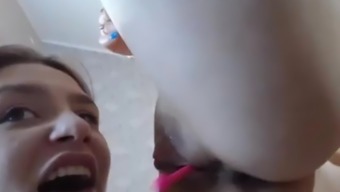 Gorgeous babe eats friend's wet pussy