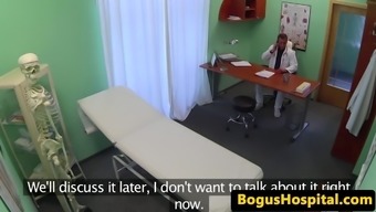 Doctor fucks patients pussy in waiting room