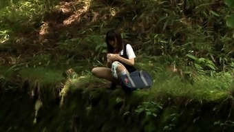 Petite Japanese schoolgirls getting fucked in the outdoors