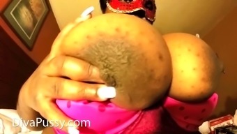 Fat Ass Ebony BBW pussy big black tits masturbation