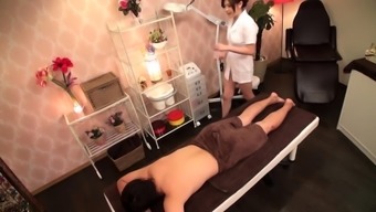 Sultry Japanese masseuse along with best titties loves very difficult meat