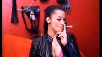 Hot mistress smoking