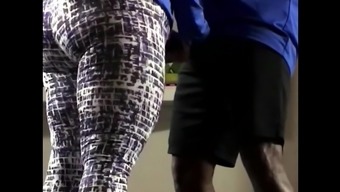 Big Booty Mom In Yoga Pants Cheats With Personal Trainer 