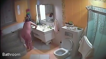 pregnant wife in the toilet