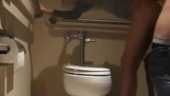 Teacher fucks student at school toilet