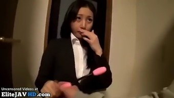 Japanese office lady banged after work