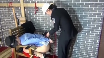 Chinese Amateur Lesbian Police Role Play BTS