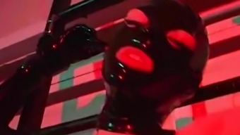 Dom Freaky Deaky Rubber Doll Punishes Her Bondage Latex Slave Girl!