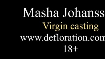 First time masturbation with Masha Johannson