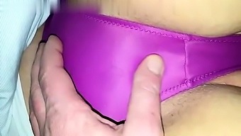Teen in panties fingering her very wet pussy