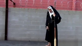 Possessed XXX Nun Stripping in Public - Xxx Horror