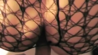 Fishnet Fucking With Italian Amateurs After A Long Travel