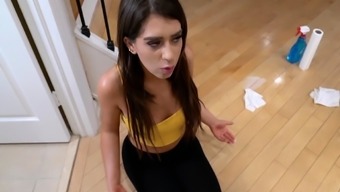 Joseline Kelly Got Fucked By Stepdad While Mopping