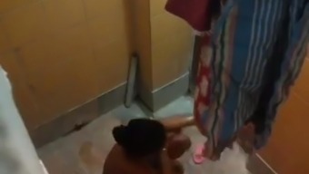 Punjab aunty bathing