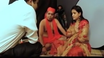 Cute and Shy Indian lady enjoying with indian baba