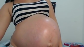 pregnant colombian with real contrations (sexy_mommys)