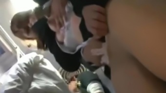 Shy Teen groped on a bus