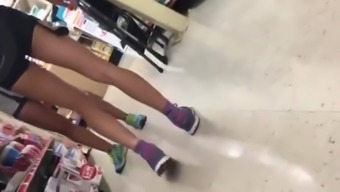 Candid College Teen Booty at the store