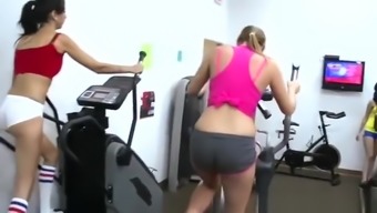 Dirty Milf Coach Training Lesbian Teens At Gym